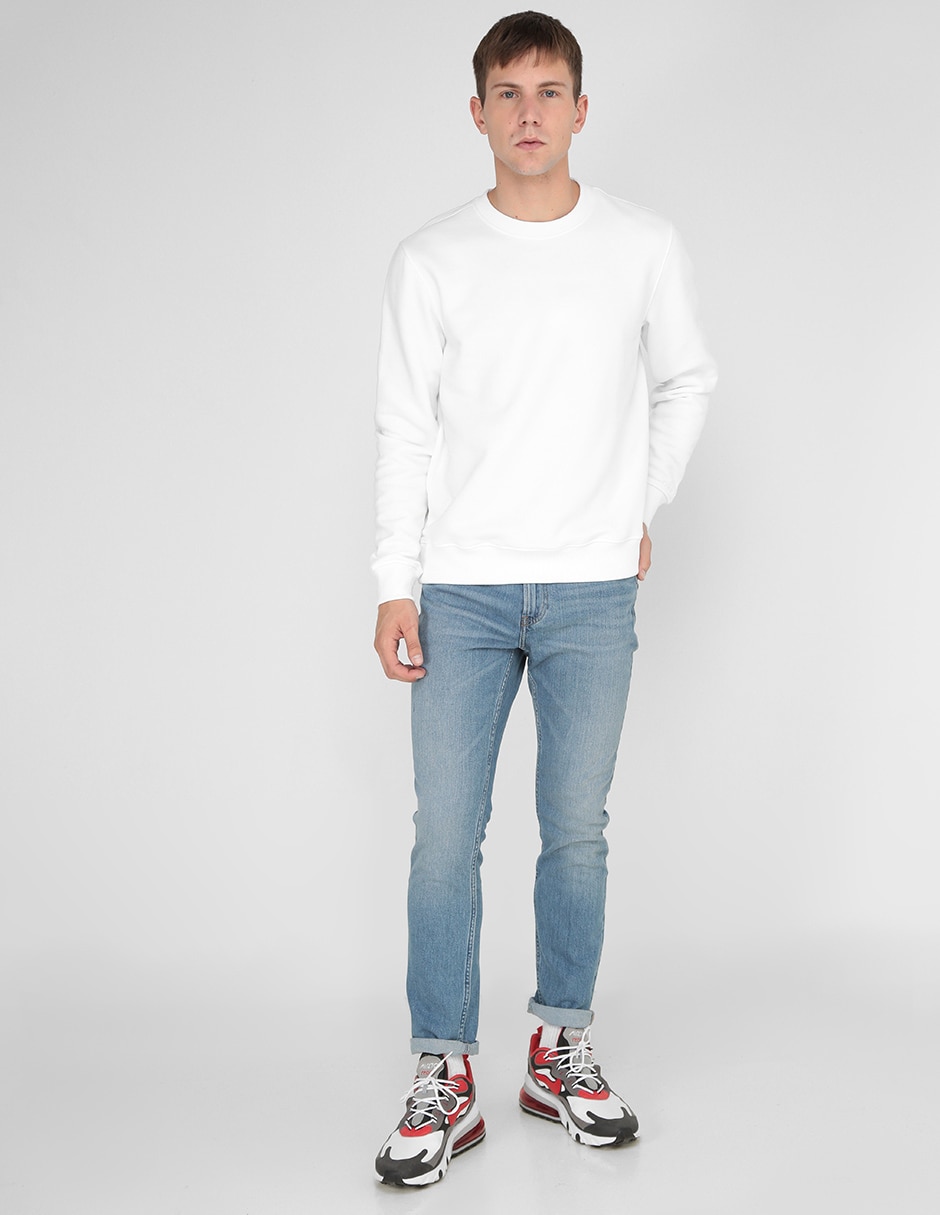 Jeans slim lavado claro para hombre 3