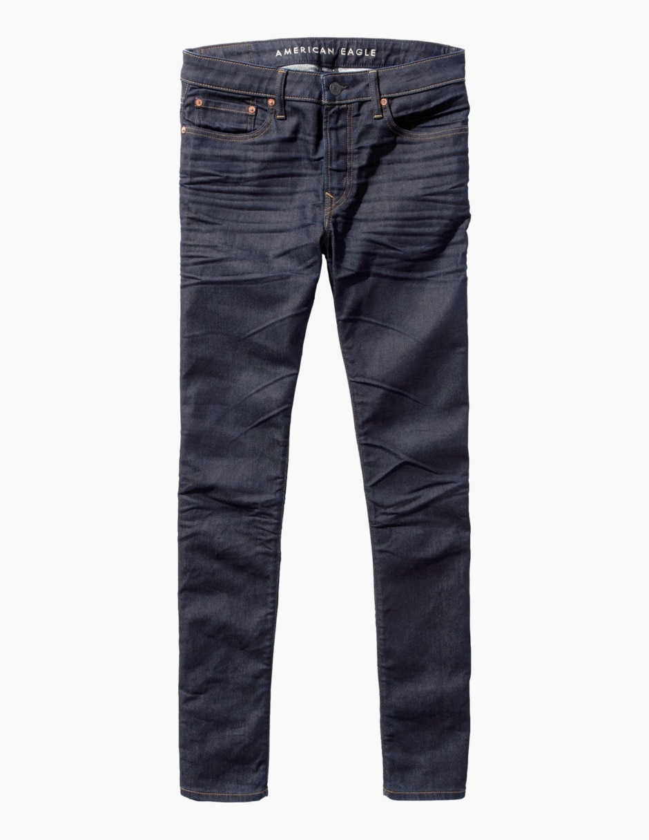 Jeans straight lavado rinse para hombre 3