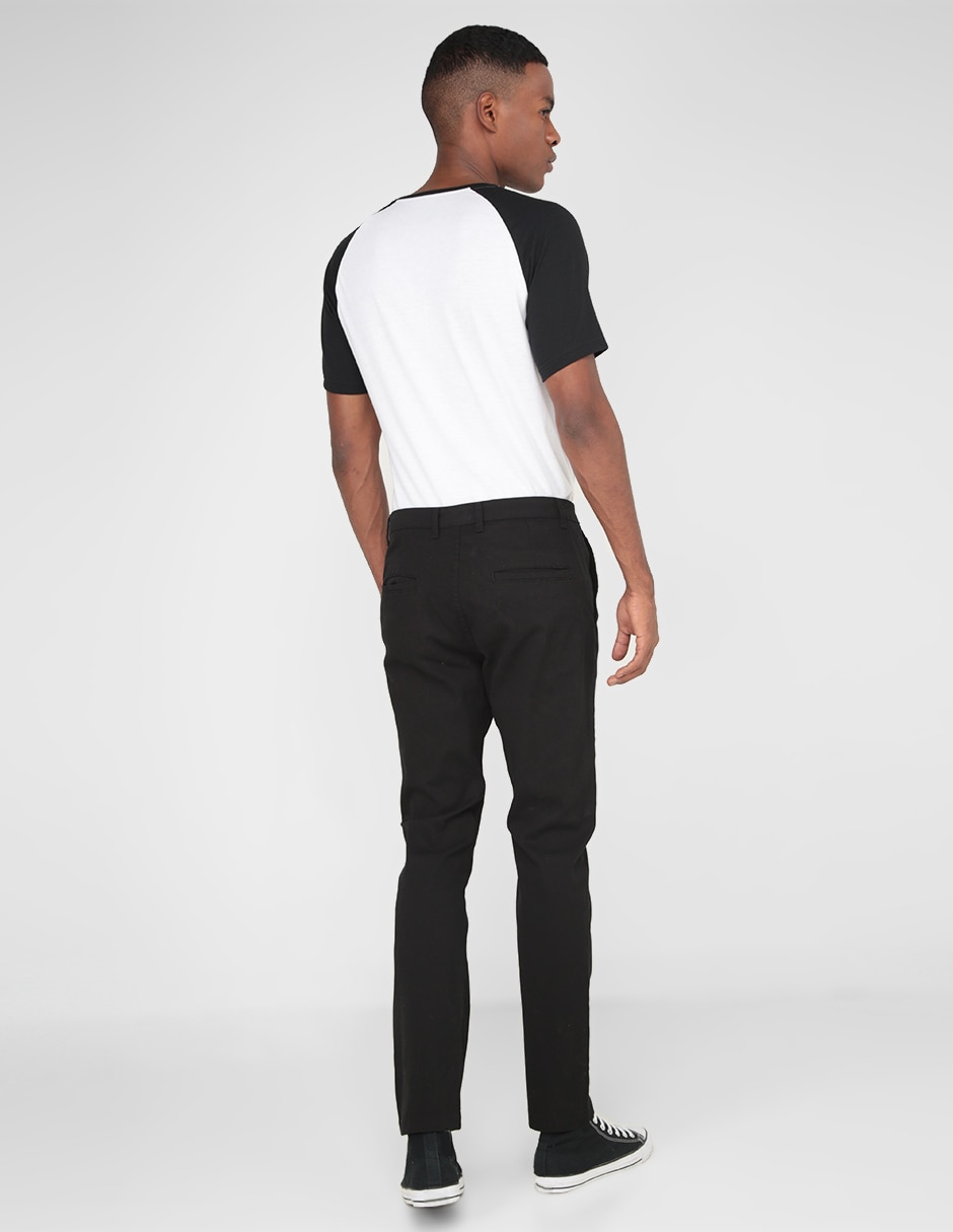 Pantalón chino slim de algodón para hombre 2