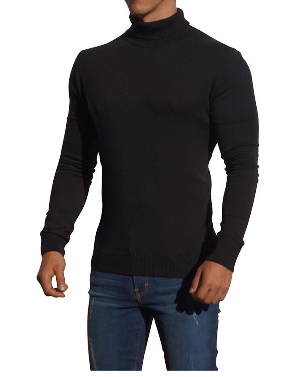 Suéter John Leopard cuello tortuga para hombre