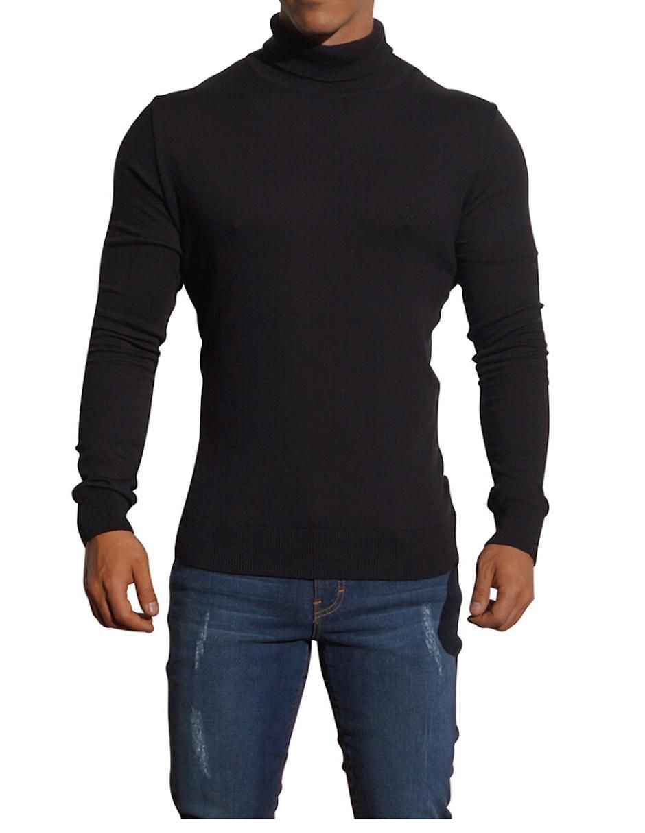 Suéter John Leopard cuello tortuga para hombre