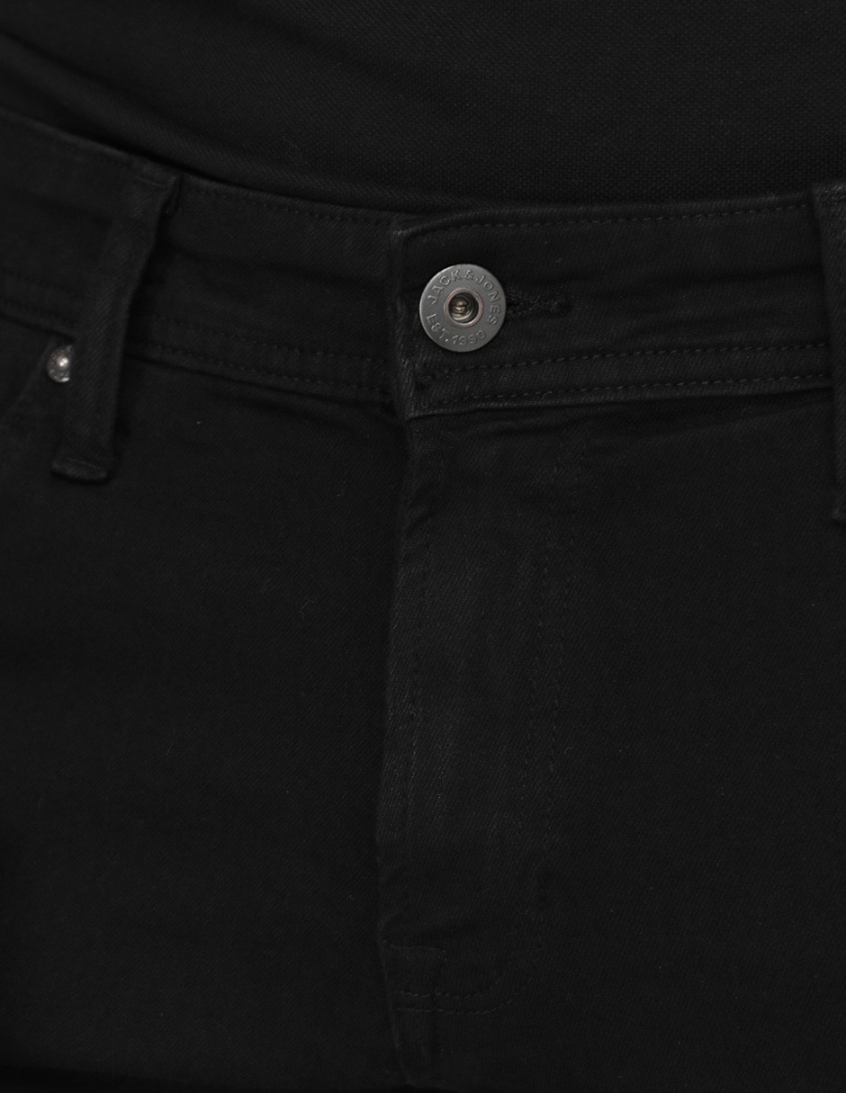 Jeans straight lavado obscuro para hombre 3