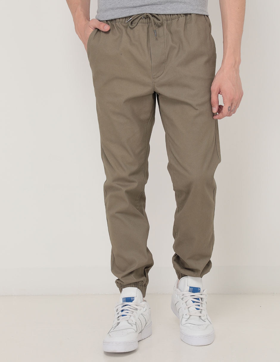 Pantalón jogger cargo fit recto con jaretas