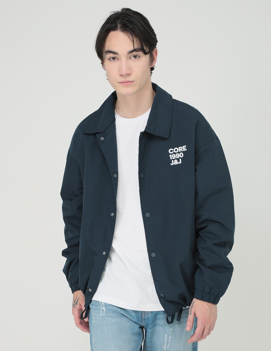 Chamarra casual con bolsillos para hombre 1