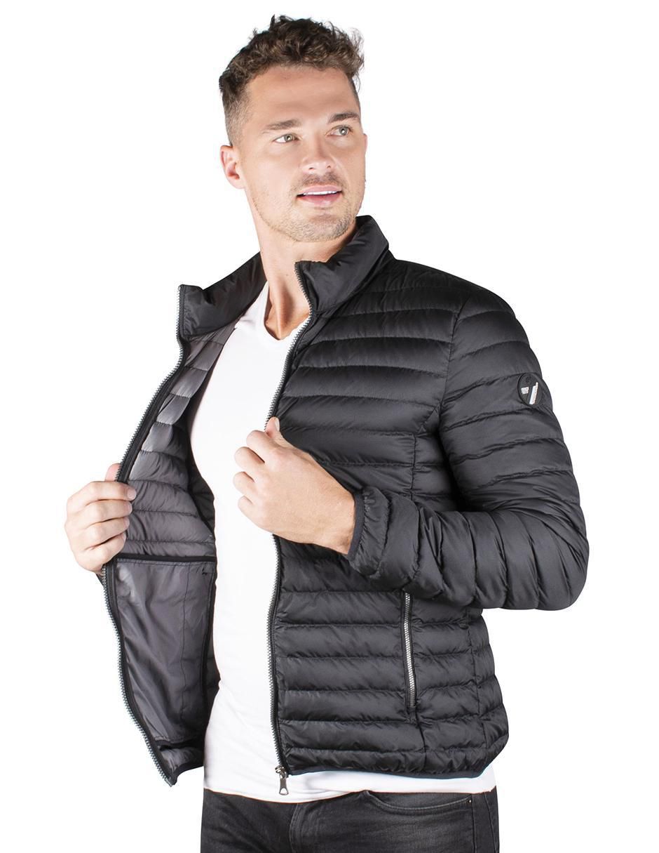 Chamarra casual capitonada para hombre