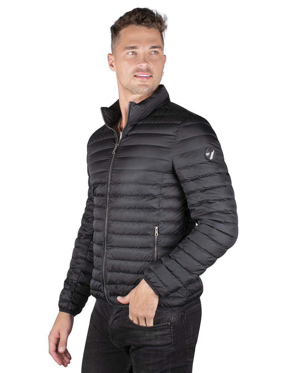 Chamarra casual capitonada para hombre