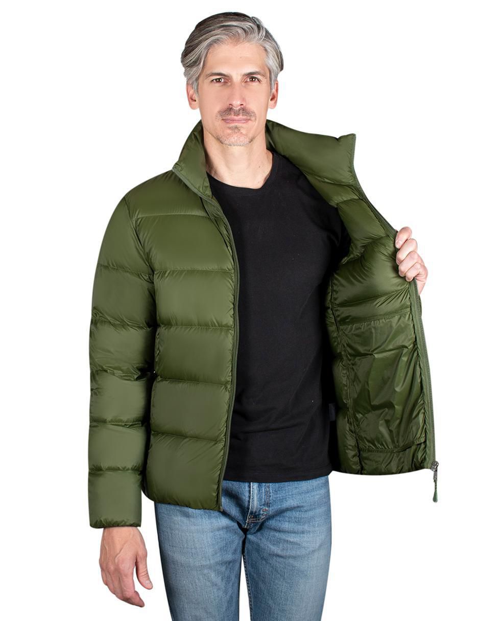 Chamarra casual capitonada para hombre 2