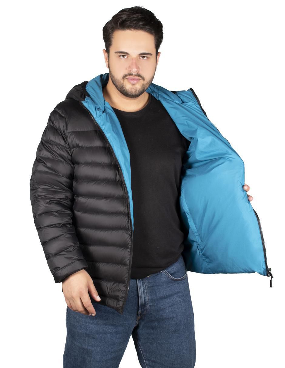 Chamarra capitonada greenlander no poliamida reversible para hombre