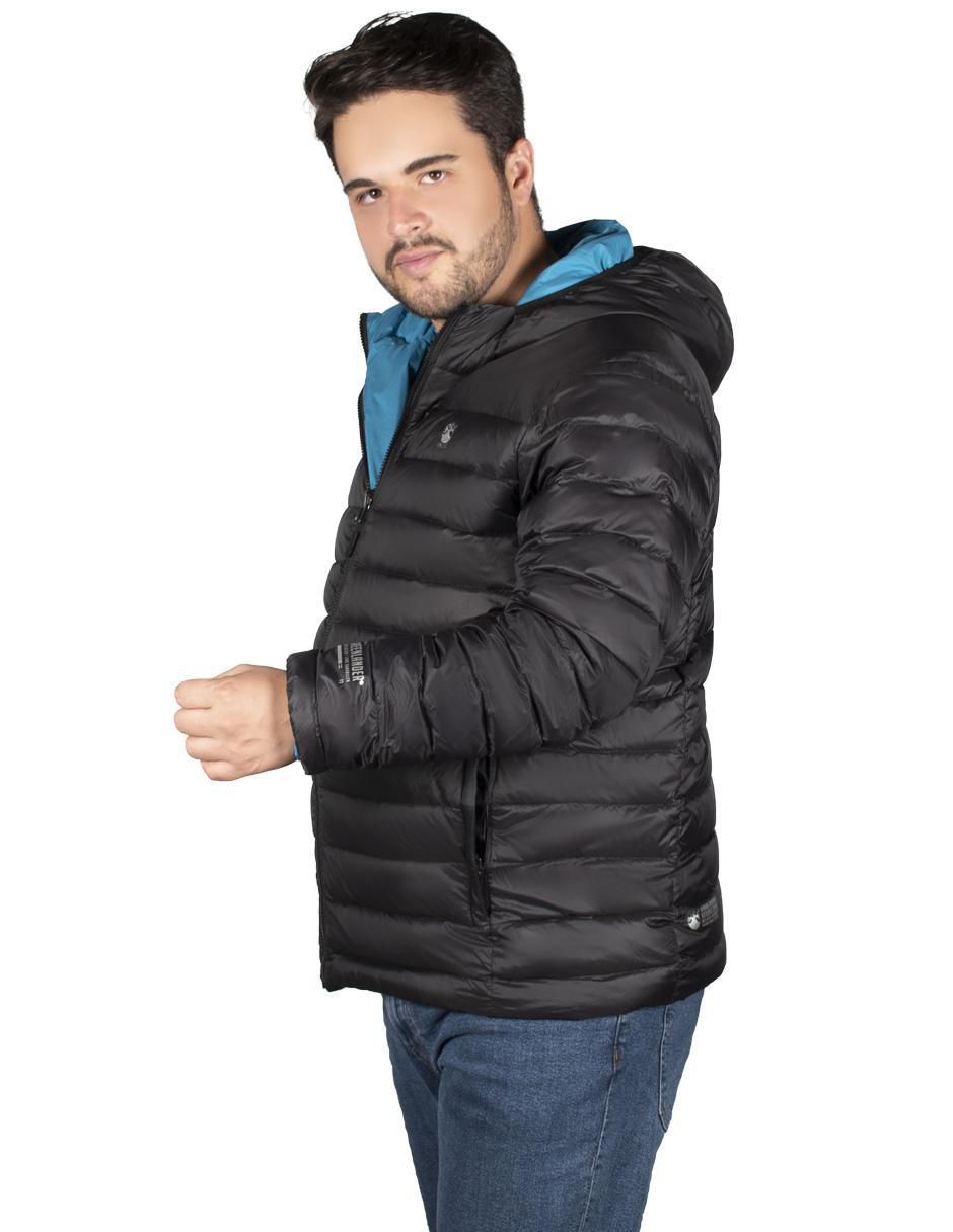 Chamarra capitonada greenlander no poliamida reversible para hombre