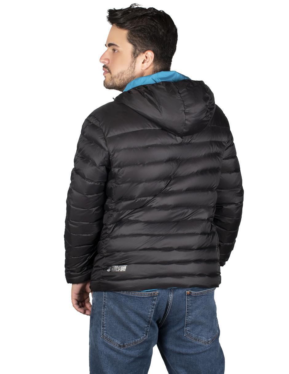 Chamarra capitonada greenlander no poliamida reversible para hombre