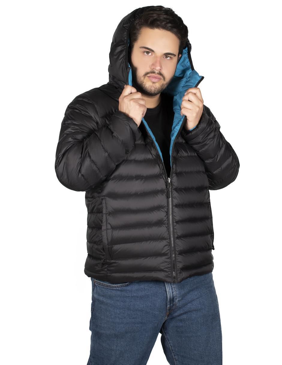 Chamarra capitonada greenlander no poliamida reversible para hombre