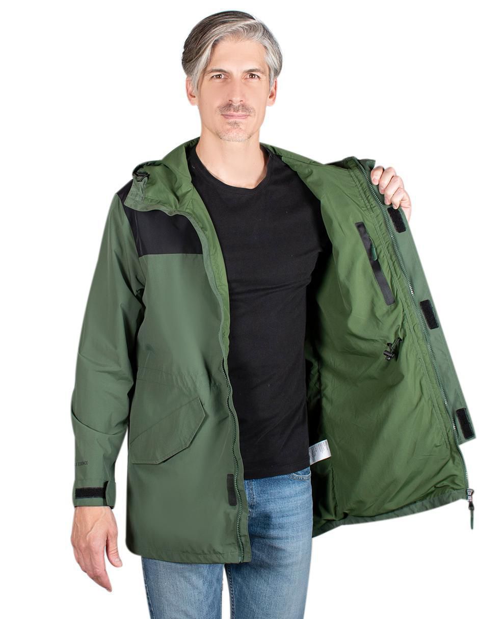 Chamarra rompevientos greenlander no de poliamida con bolsillos para hombre