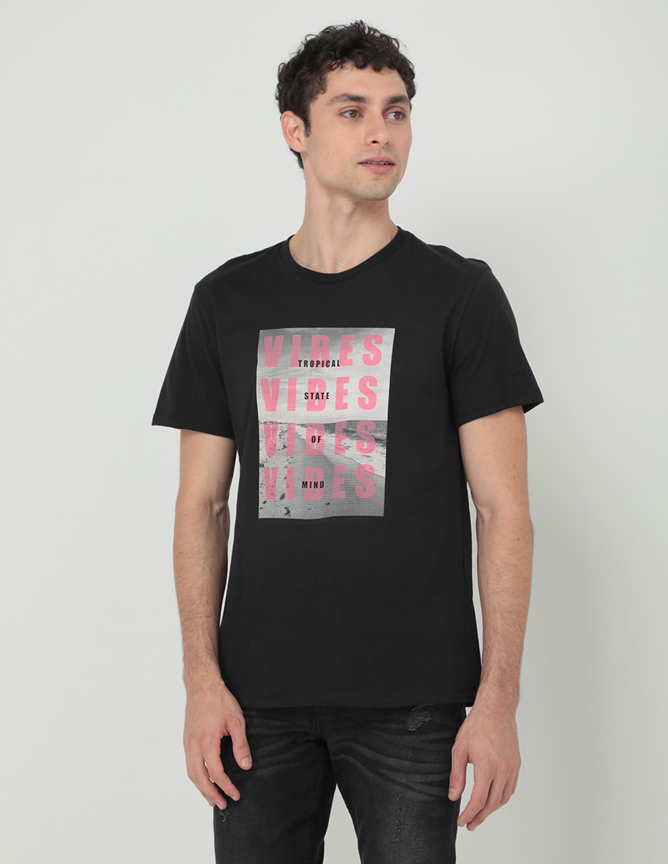 Playera cuello redondo para hombre