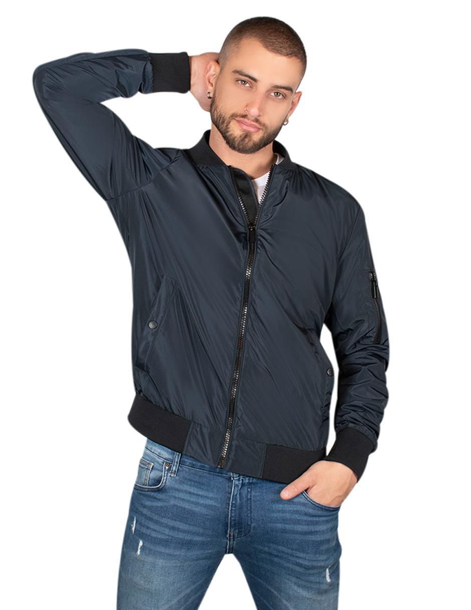 Chamarra casual con bolsillos para hombre 1
