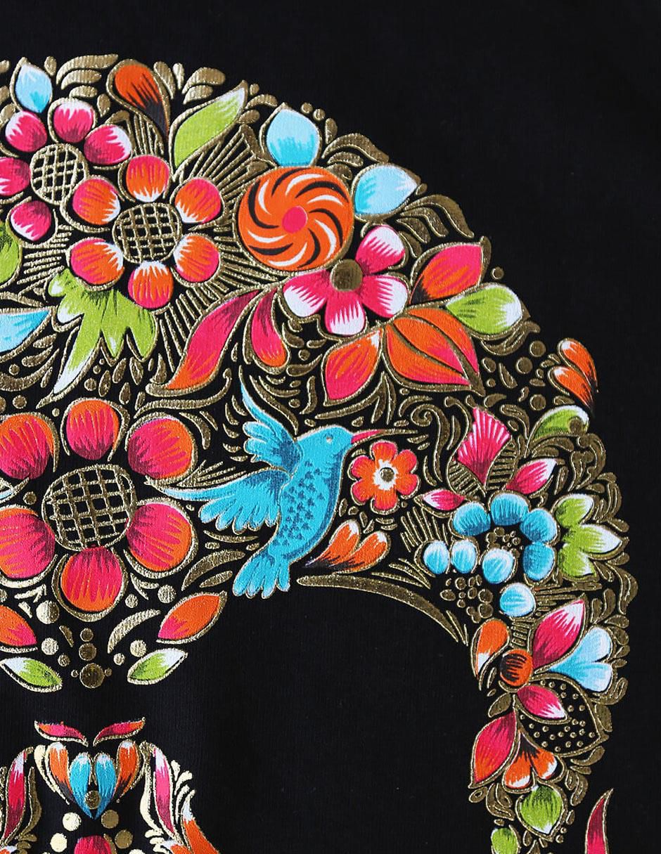 Playera Calavera cuello redondo para hombre 4