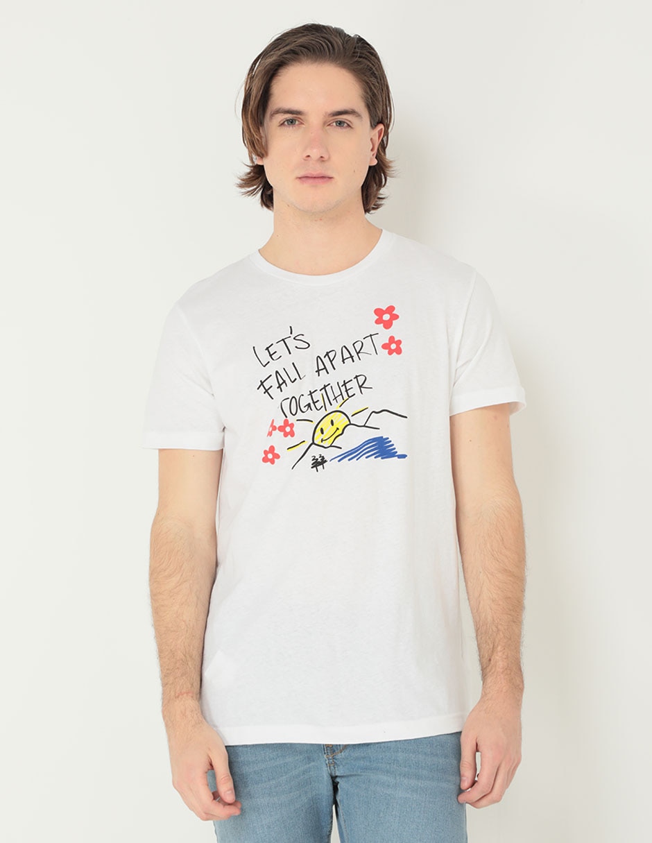 Playera cuello redondo para hombre