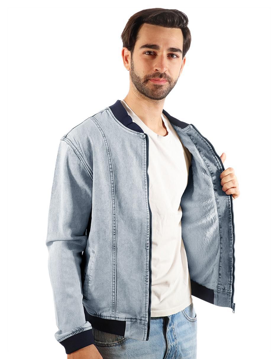Chamarra casual de mezclilla para hombre 2