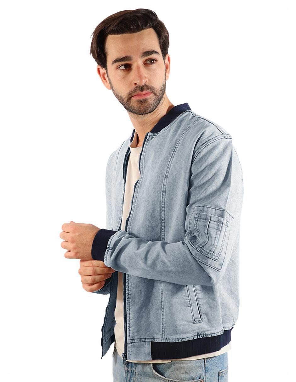 Chamarra casual de mezclilla para hombre 3