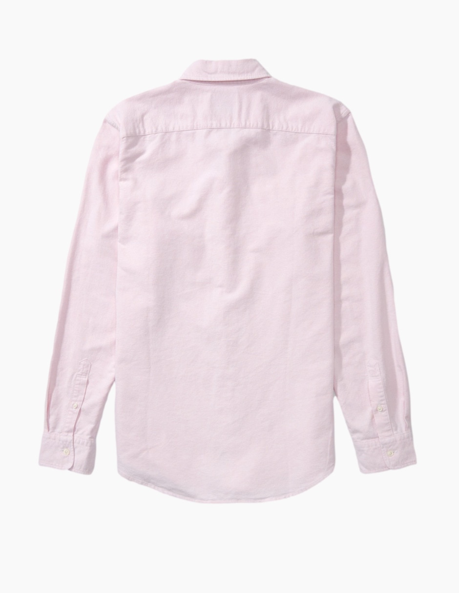 Camisa casual de algodón manga larga para hombre