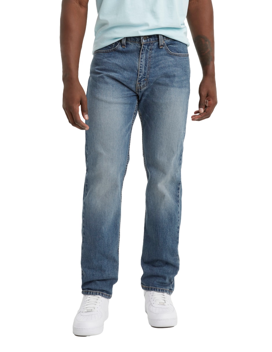 Jeans regular deslavado para hombre 1