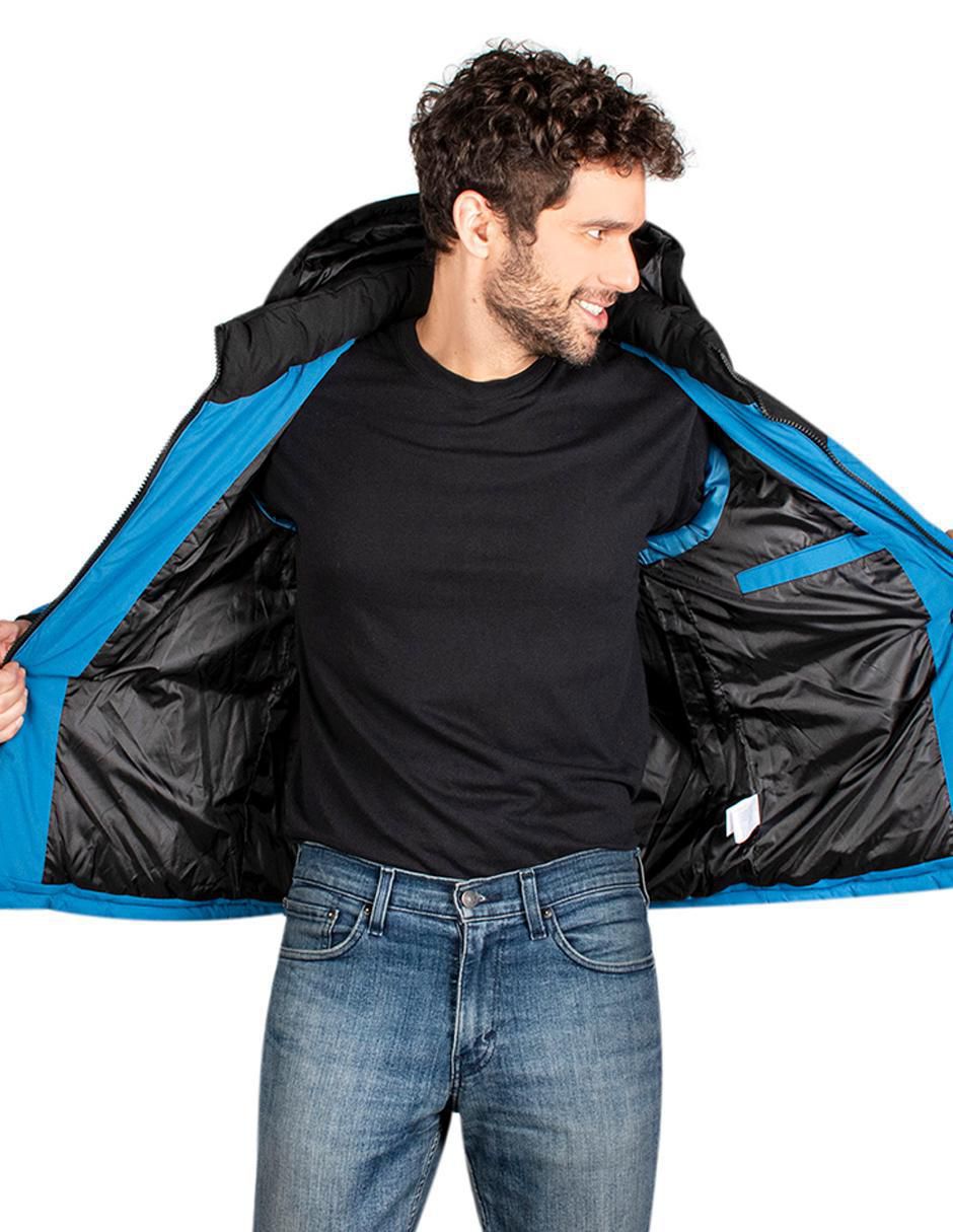Chamarra repelente al agua capucha desmontable para hombre 2