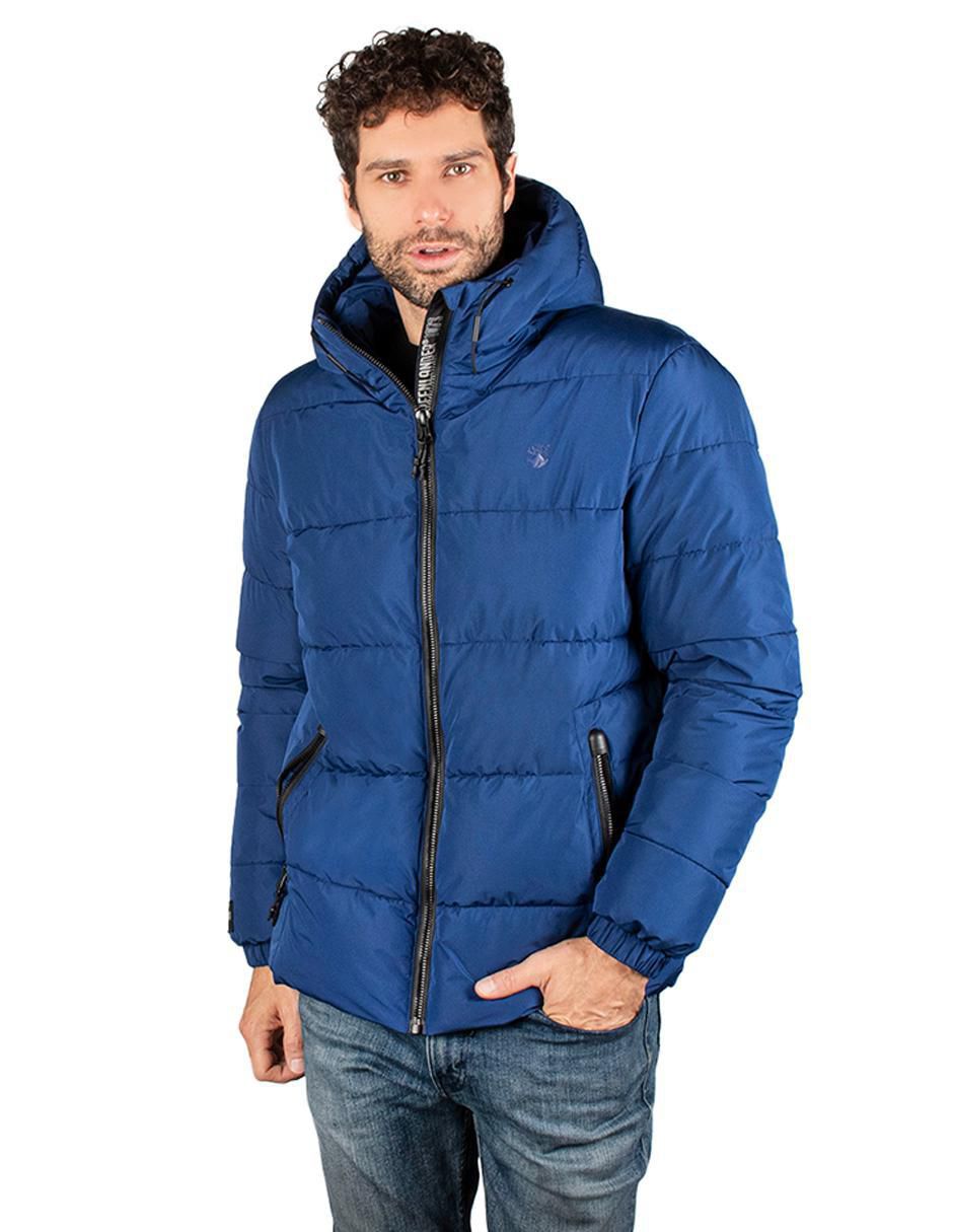 Chamarra impermable con capucha para hombre