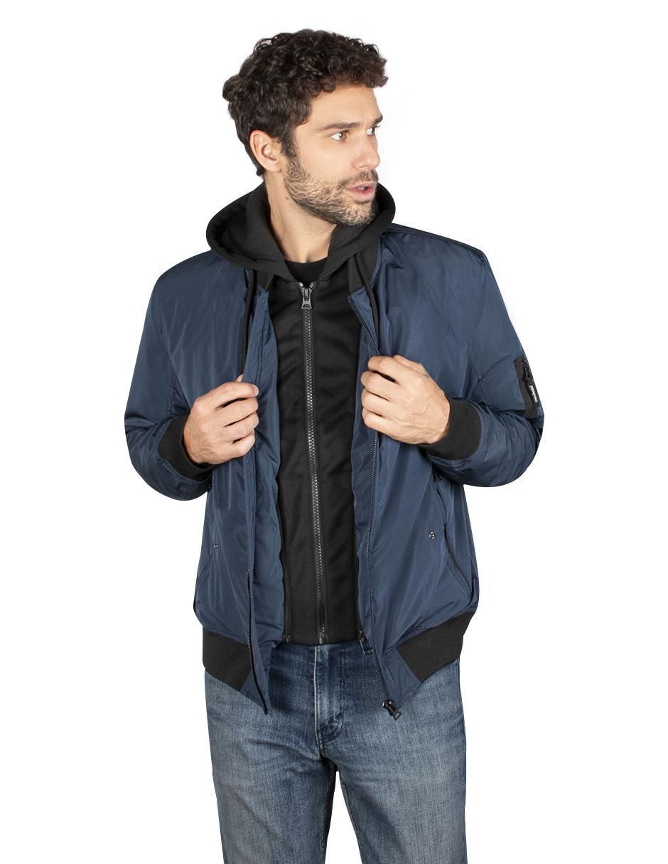 Chamarra impermeable con capucha para hombre Chamarra impermeable con capucha para hombre