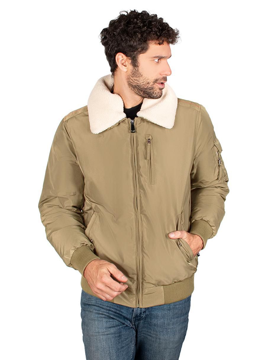 Chamarra cuello desmontable para hombre