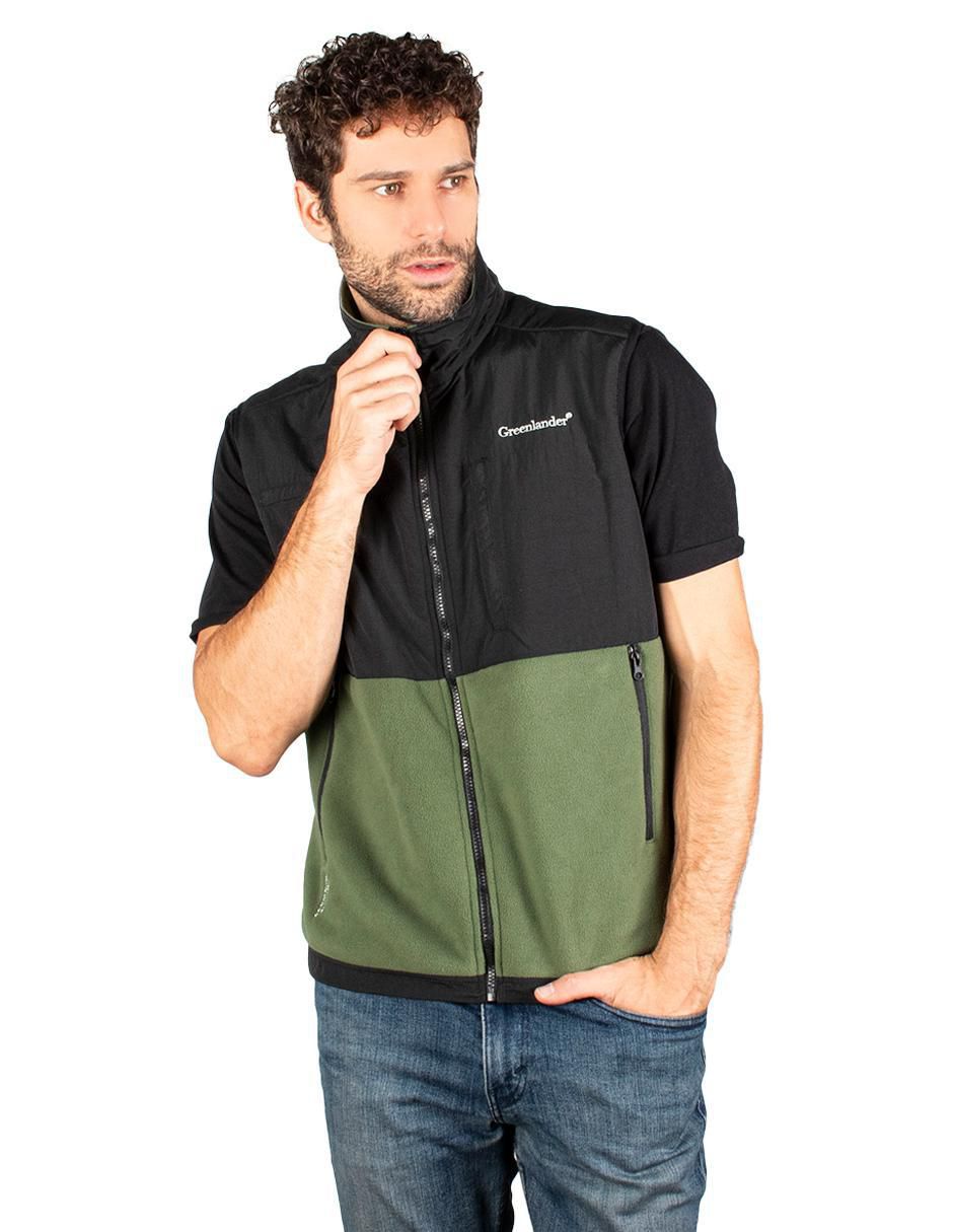 Chaleco impermeable con bolsillos para hombre