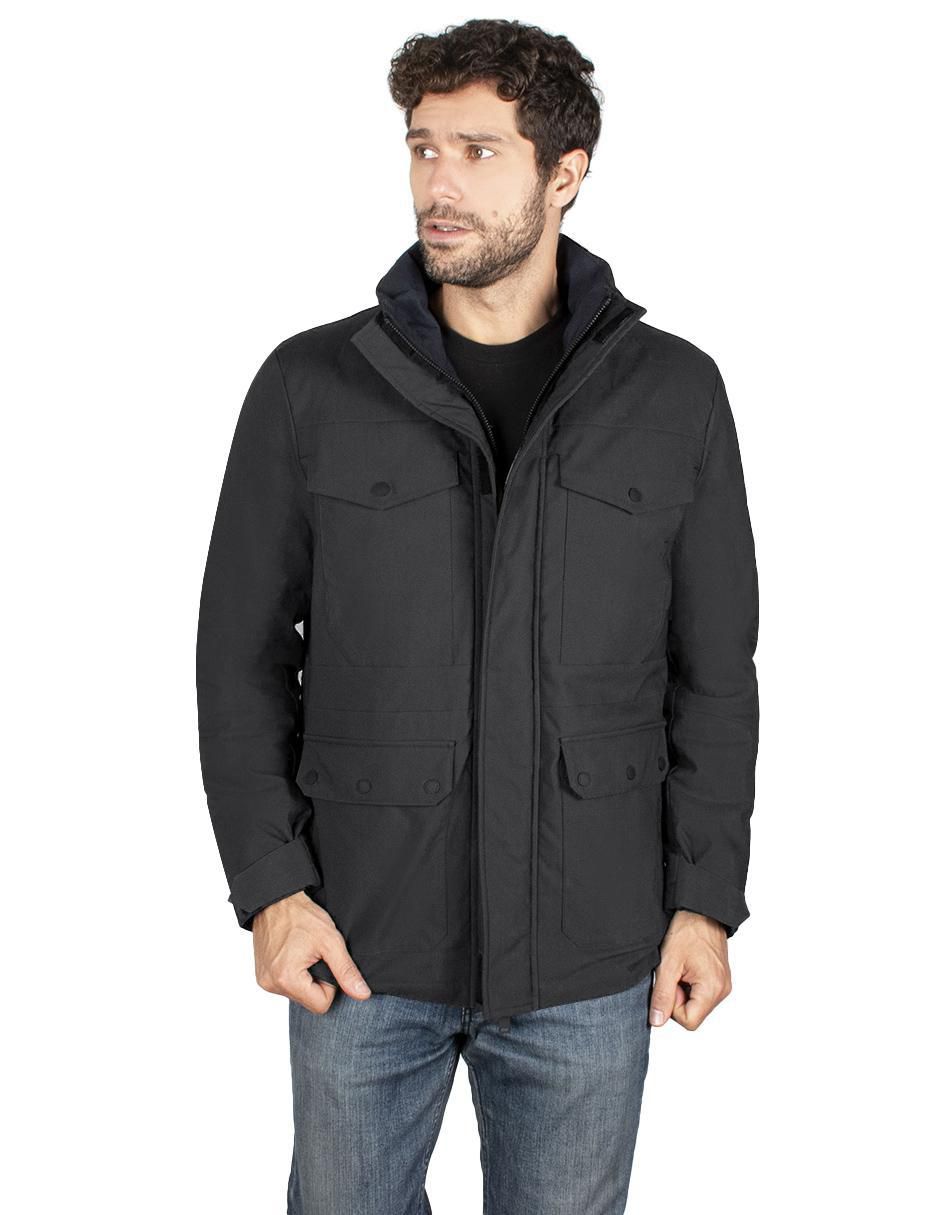 Chamarra impermeable con bolsillos para hombre Chamarra impermeable con bolsillos para hombre