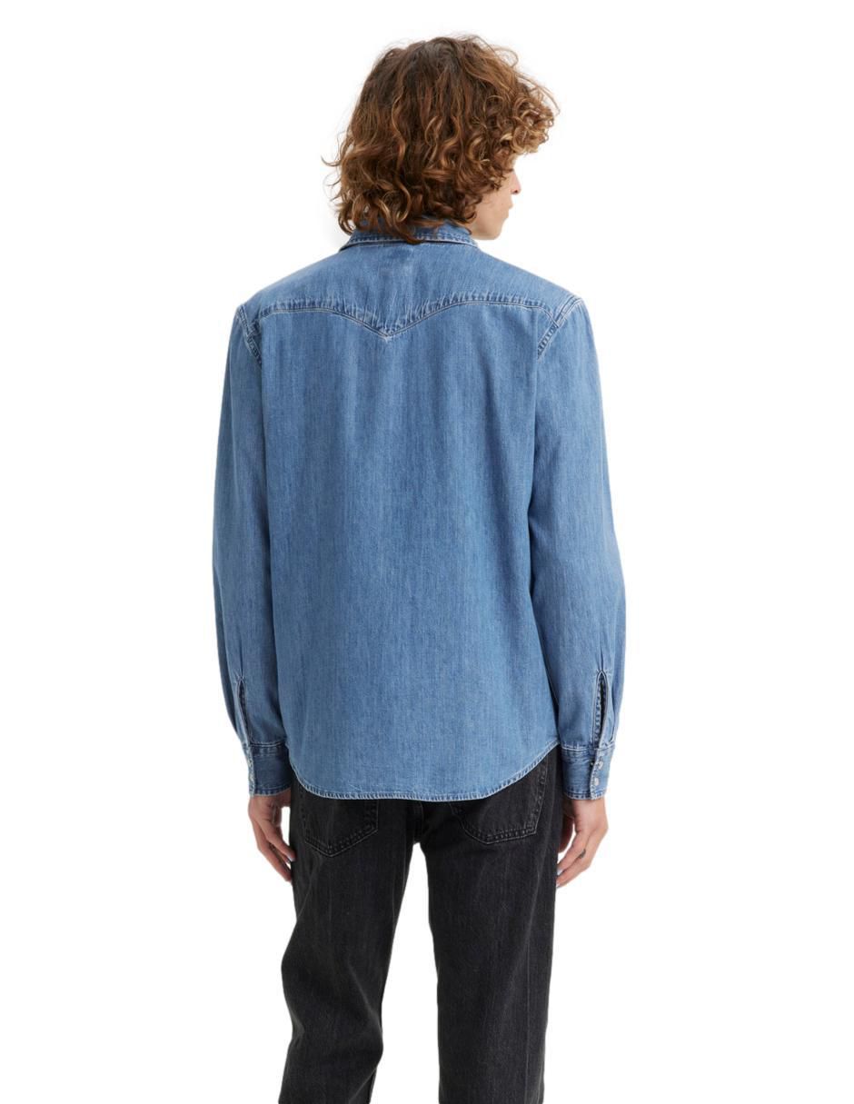 Camisa casual de algodón manga larga para hombre 2