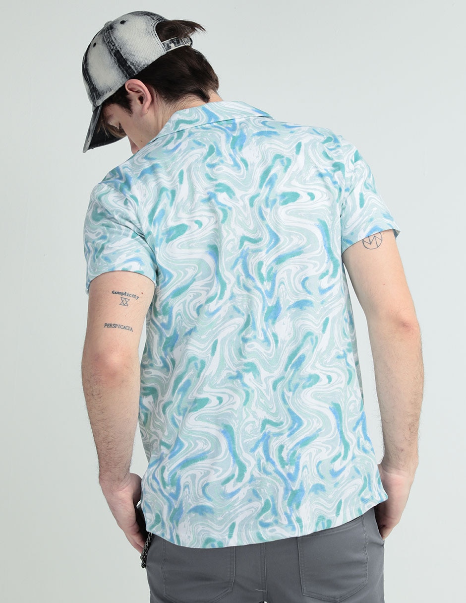 Camisa casual de algodón manga corta para hombre 2