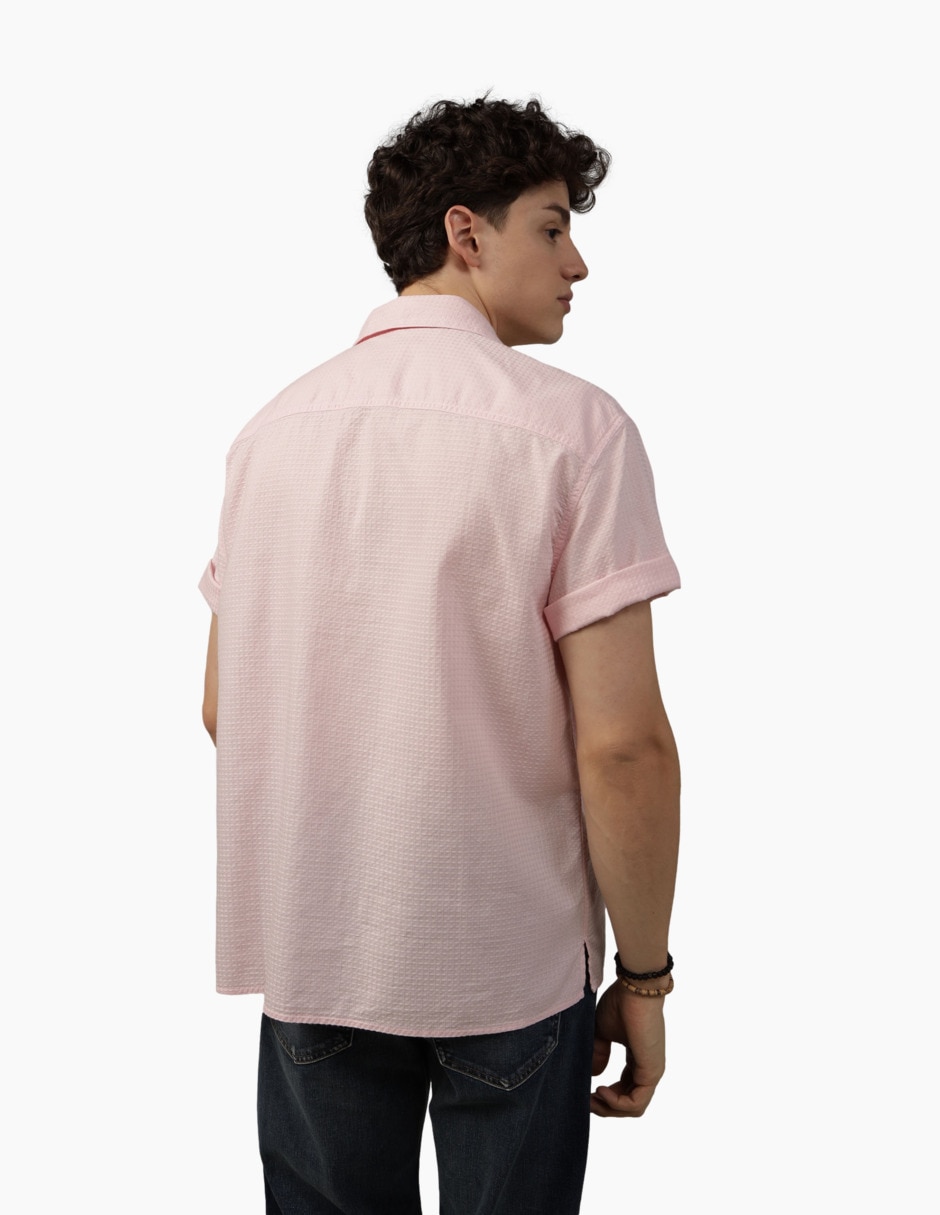 Camisa casual de algodón manga corta para hombre 2