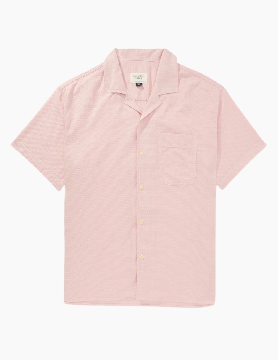 Camisa casual de algodón manga corta para hombre 3