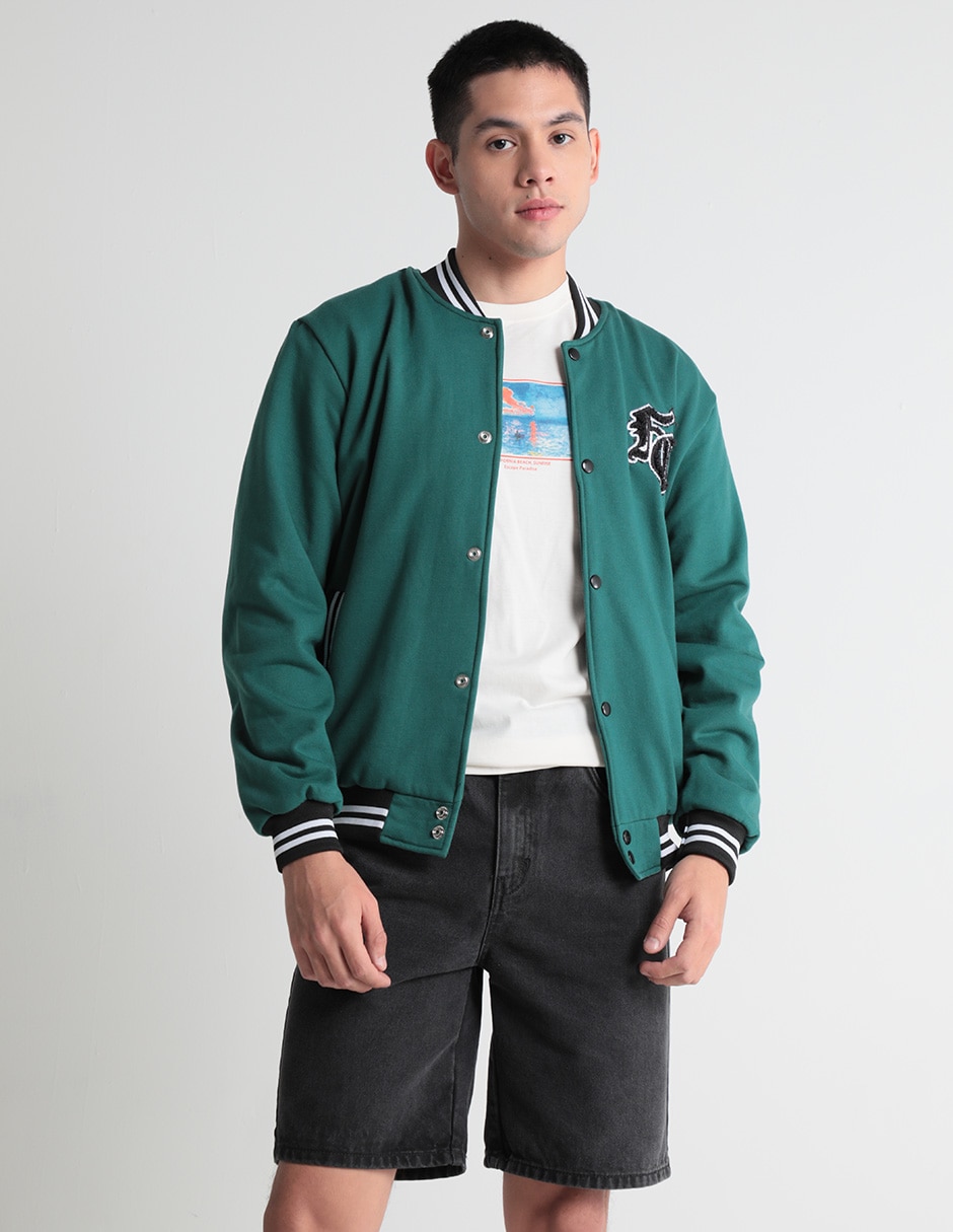 Chamarra casual con bolsillos para hombre 1