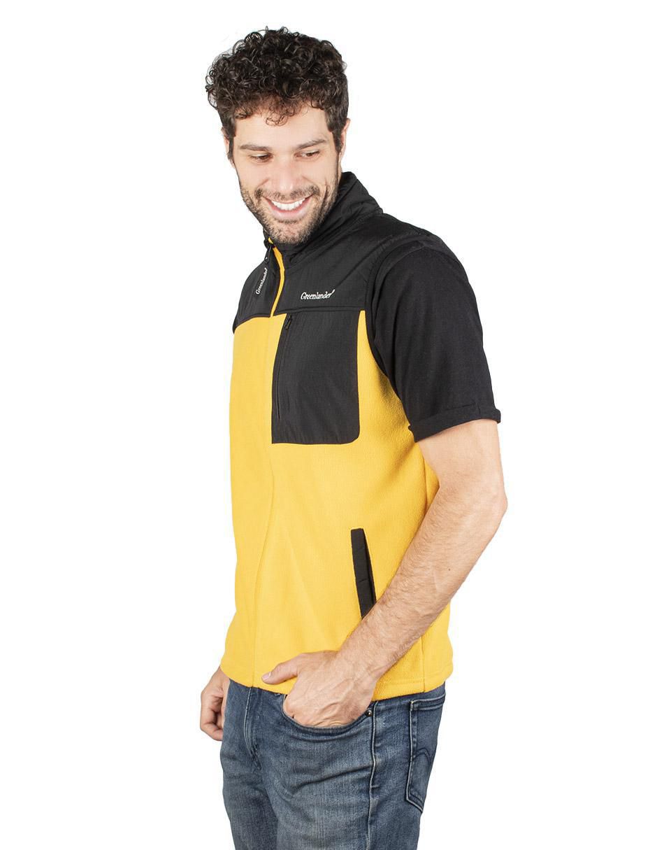 "chaleco" greenlander no poliéster cuello a contraste "para hombre"