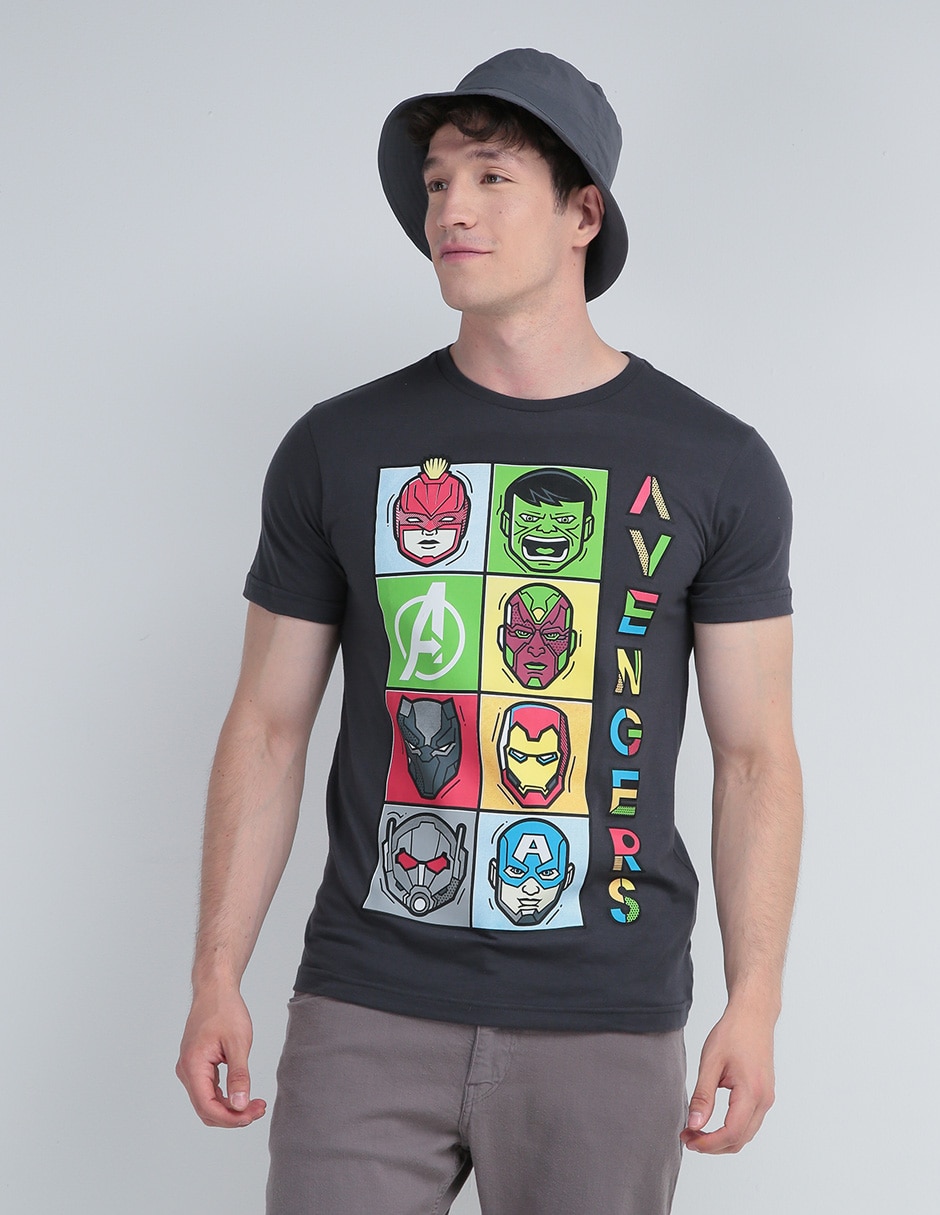 Playera Tee Bar Marvel cuello redondo para hombre