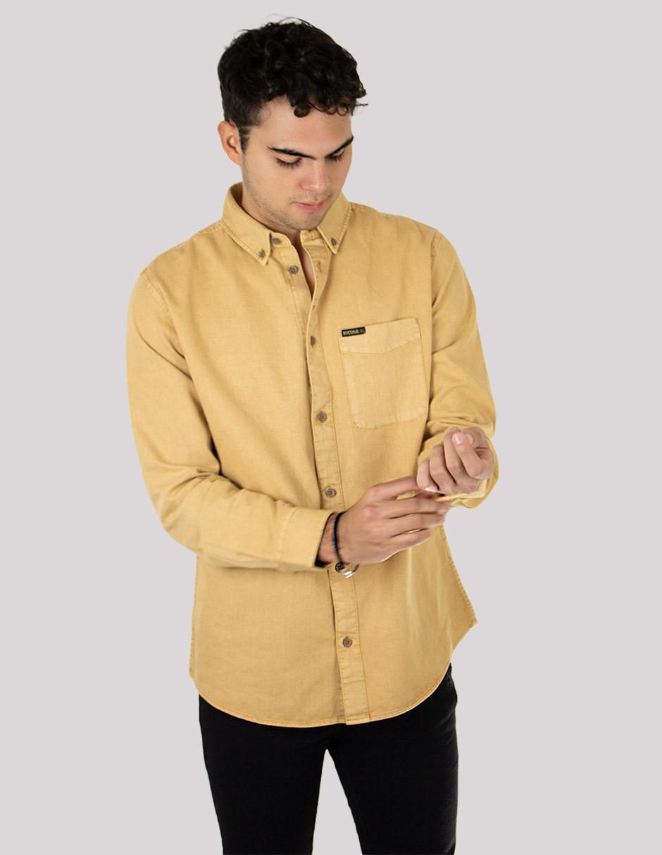 Camisa casual de algodón manga larga para hombre 2