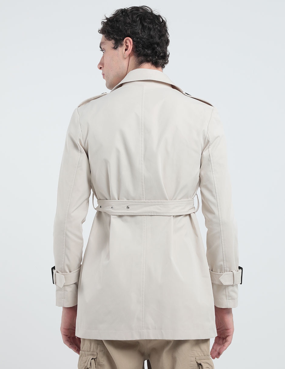 Abrigo impermeable con bolsillos para hombre 2
