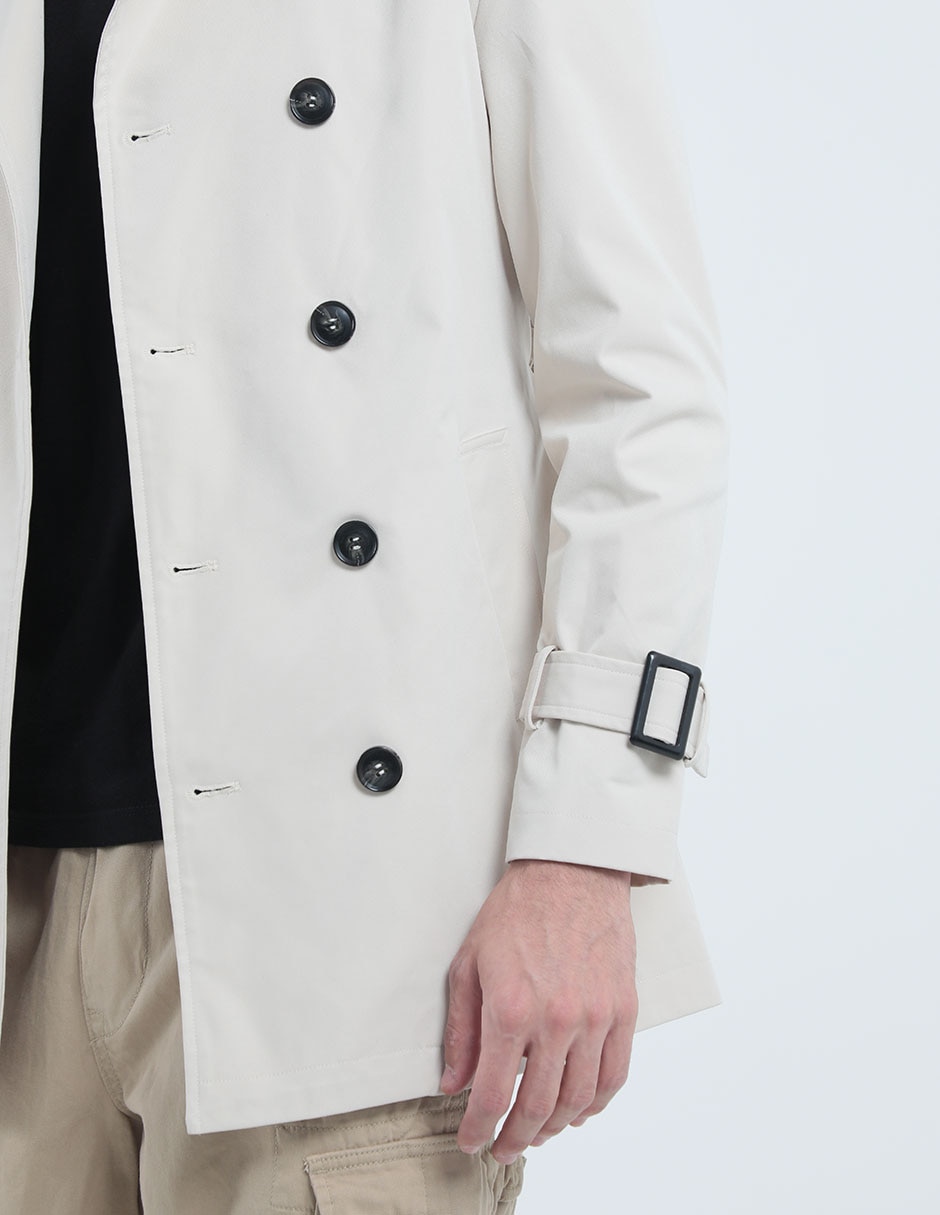 Abrigo impermeable con bolsillos para hombre 4