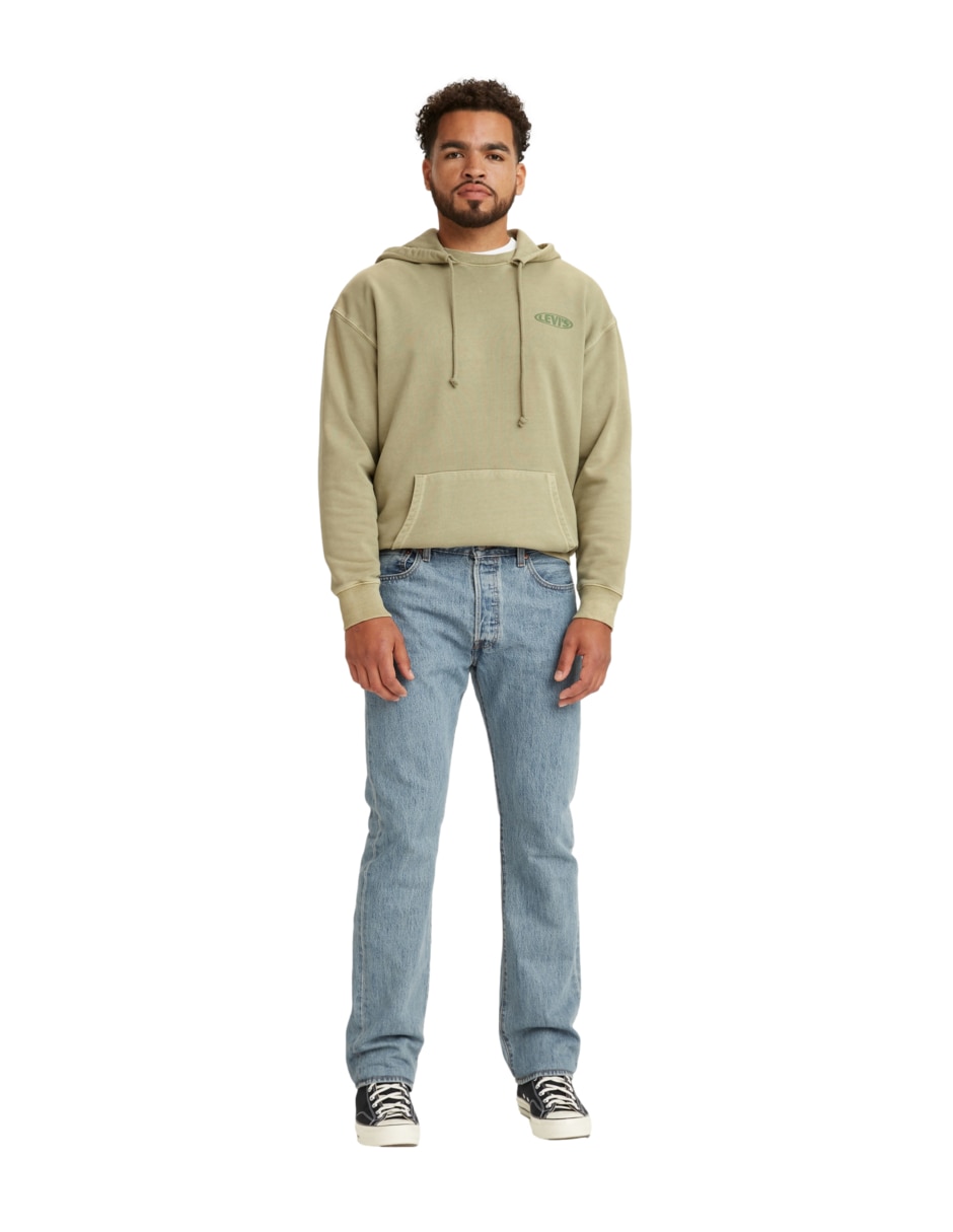 Jeans regular 501 lavado claro para hombre 4