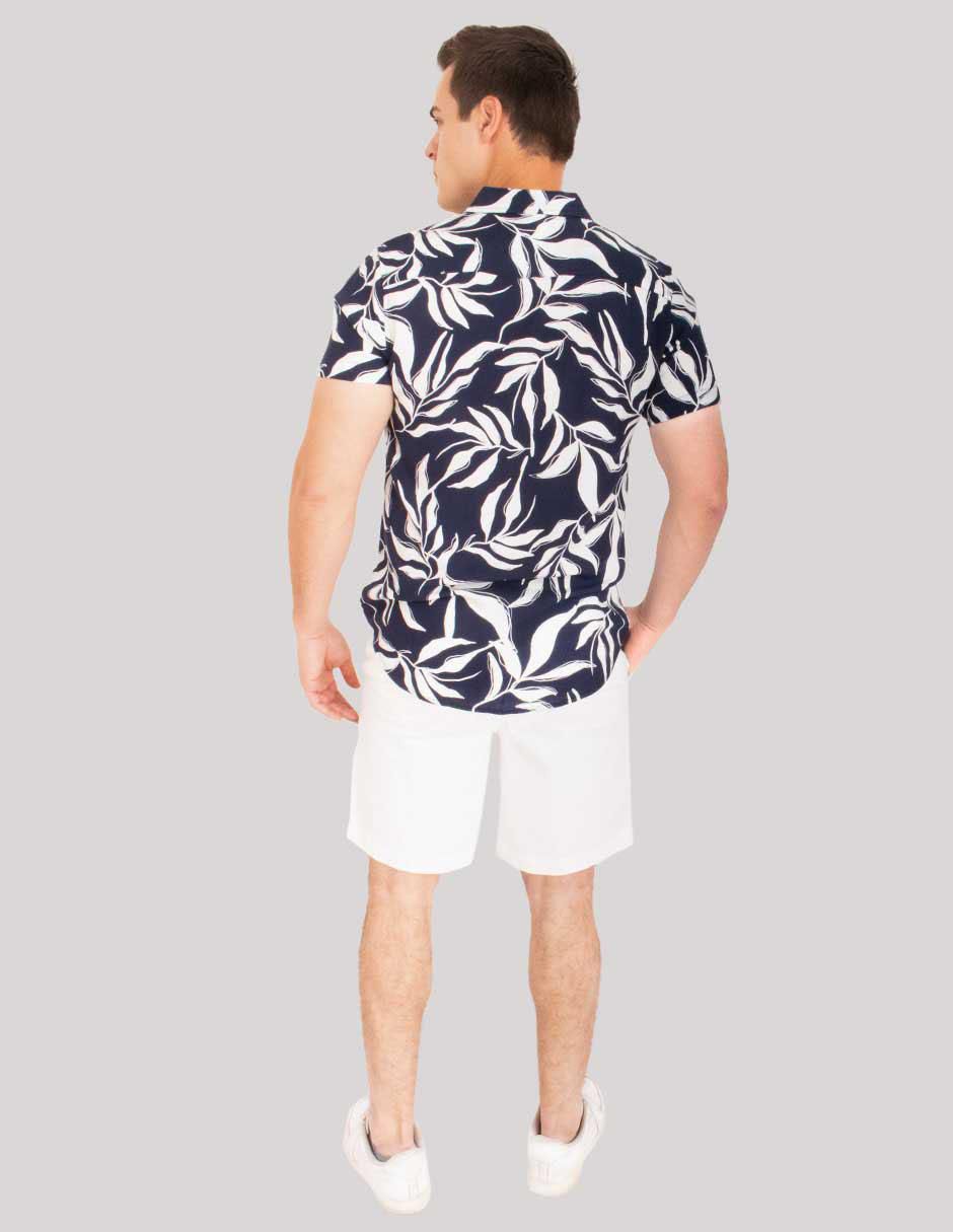 Camisa casual manga corta para hombre 4