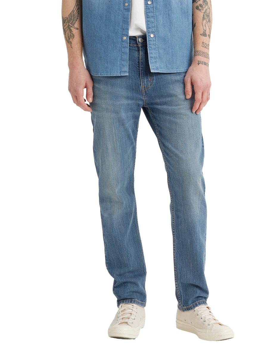 Jeans regular slim Levi's 502® Taper deslavado para hombre