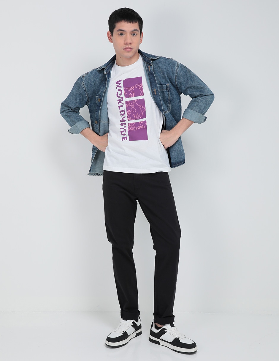 Playera cuello redondo para hombre