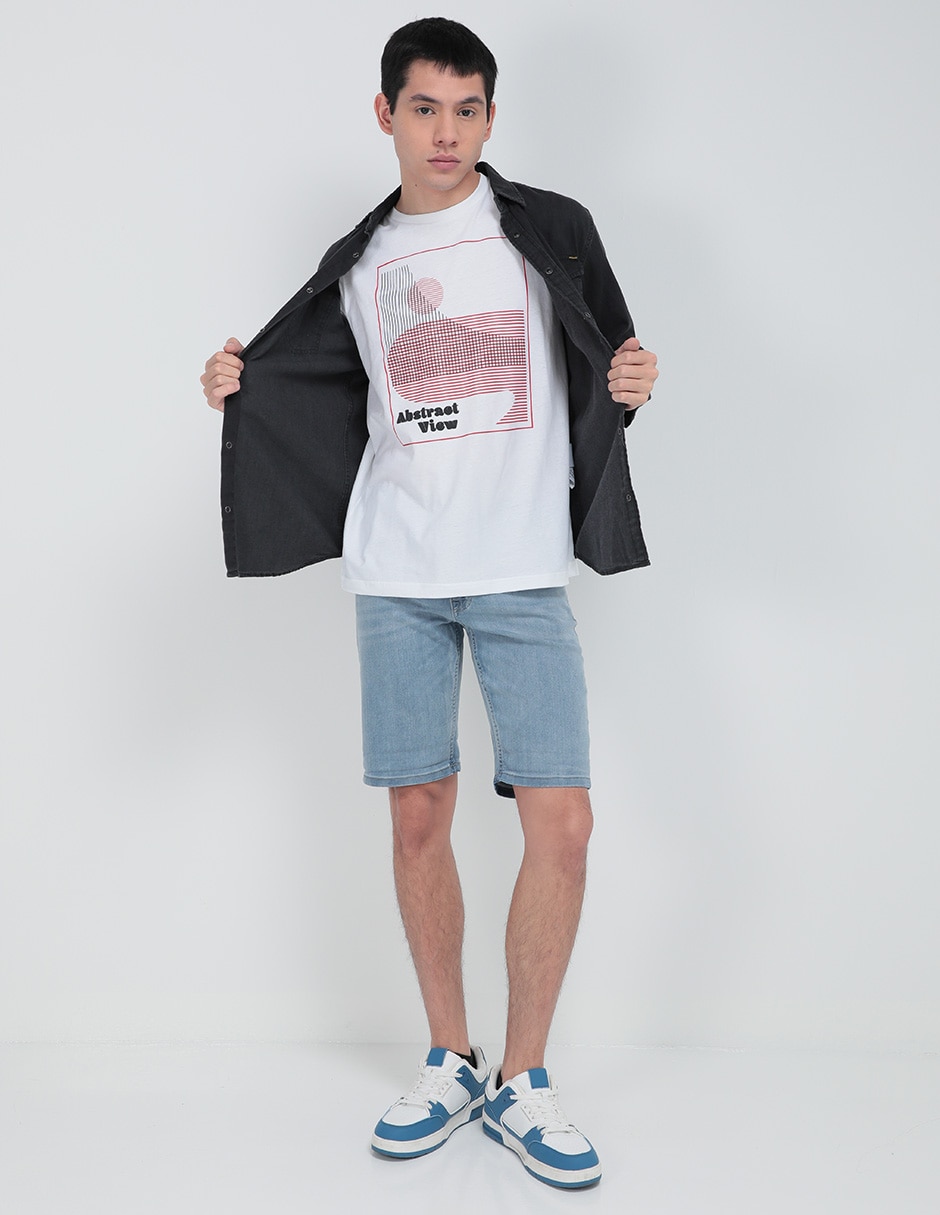 Playera cuello redondo para hombre