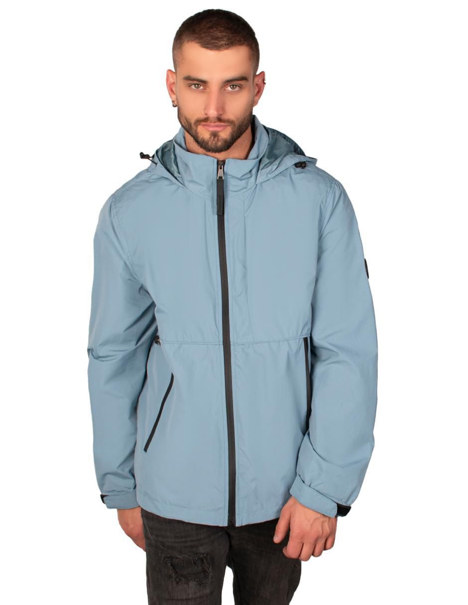 Chamarra impermeable con capucha para hombre Chamarra impermeable con capucha para hombre