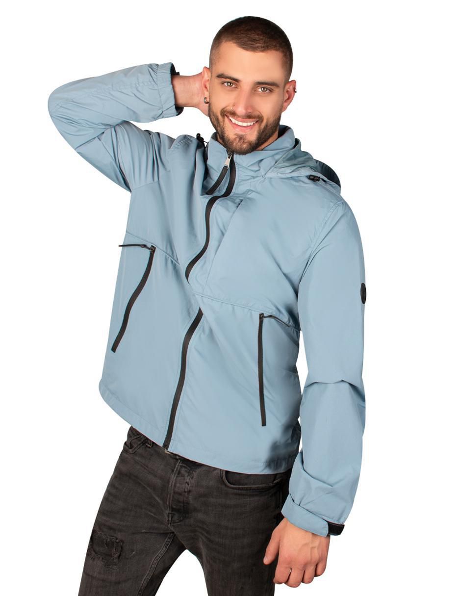 Chamarra impermeable con capucha para hombre 3