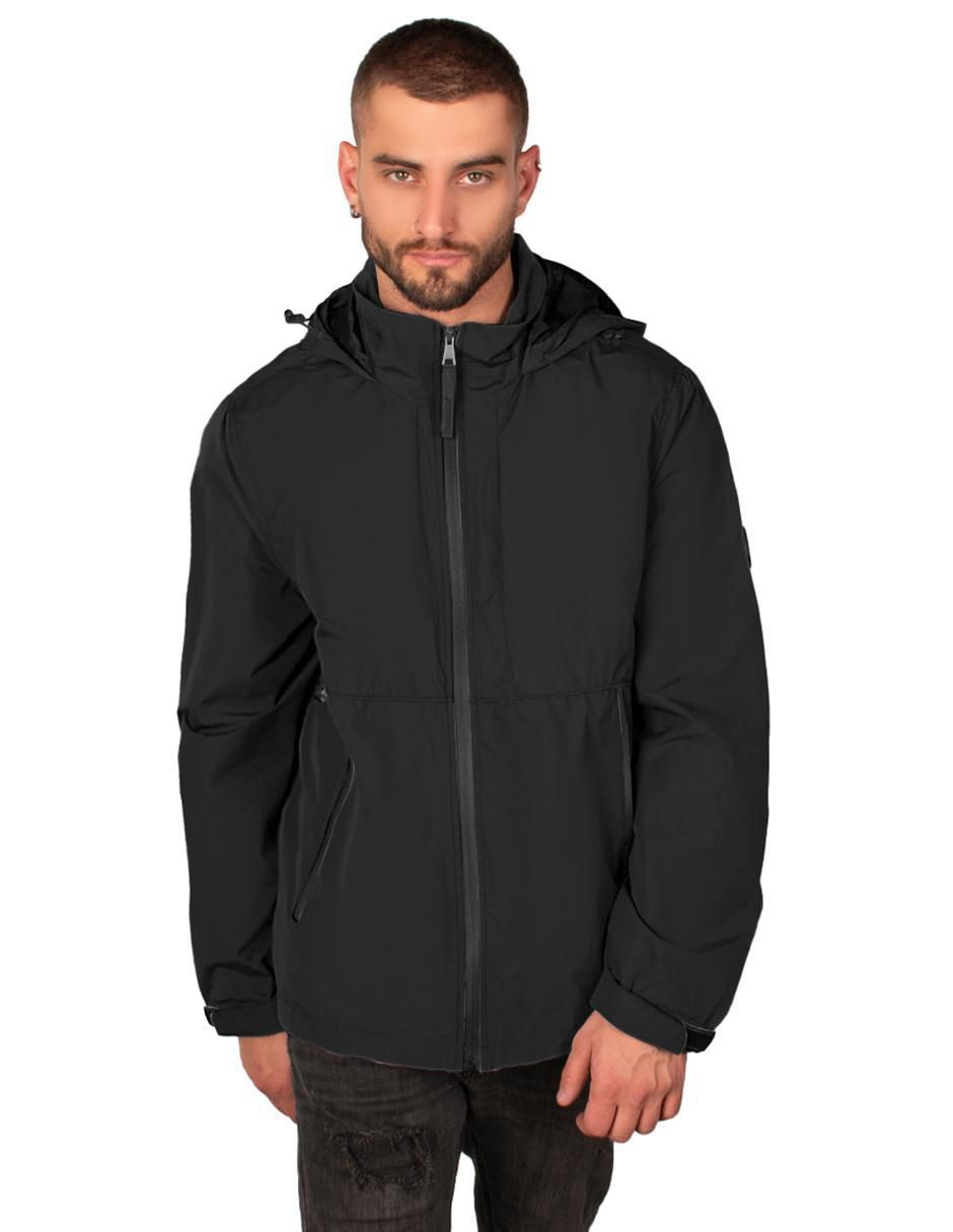 Chamarra impermeable con capucha para hombre Chamarra impermeable con capucha para hombre