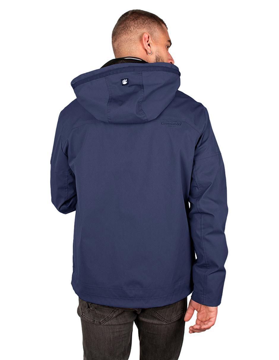 Chamarra impermeable capucha desmontable para hombre 6