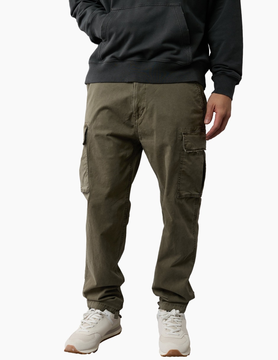 Pantalón cargo regular de algodón para hombre Pantalón cargo regular de algodón para hombre
